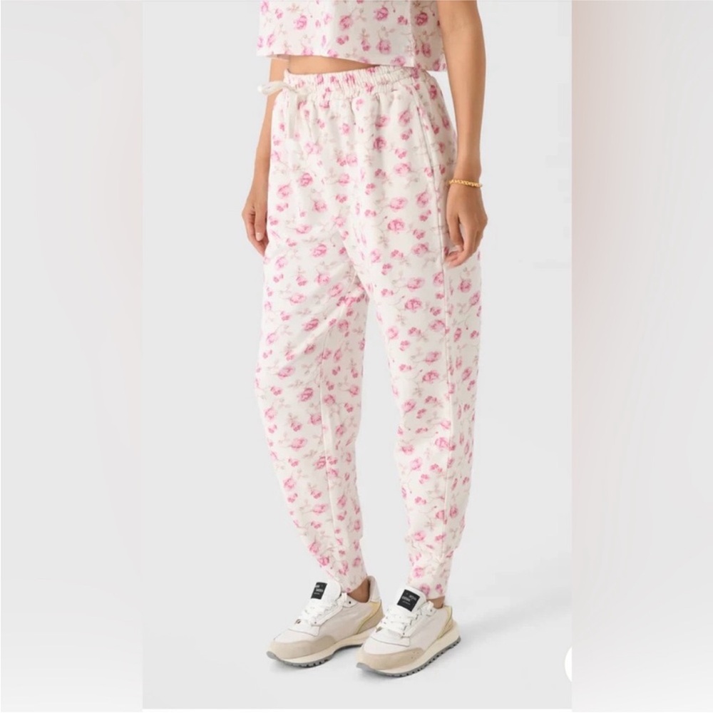 NWT LoveShackFancy Lolana Floral Cotton Sweatpants